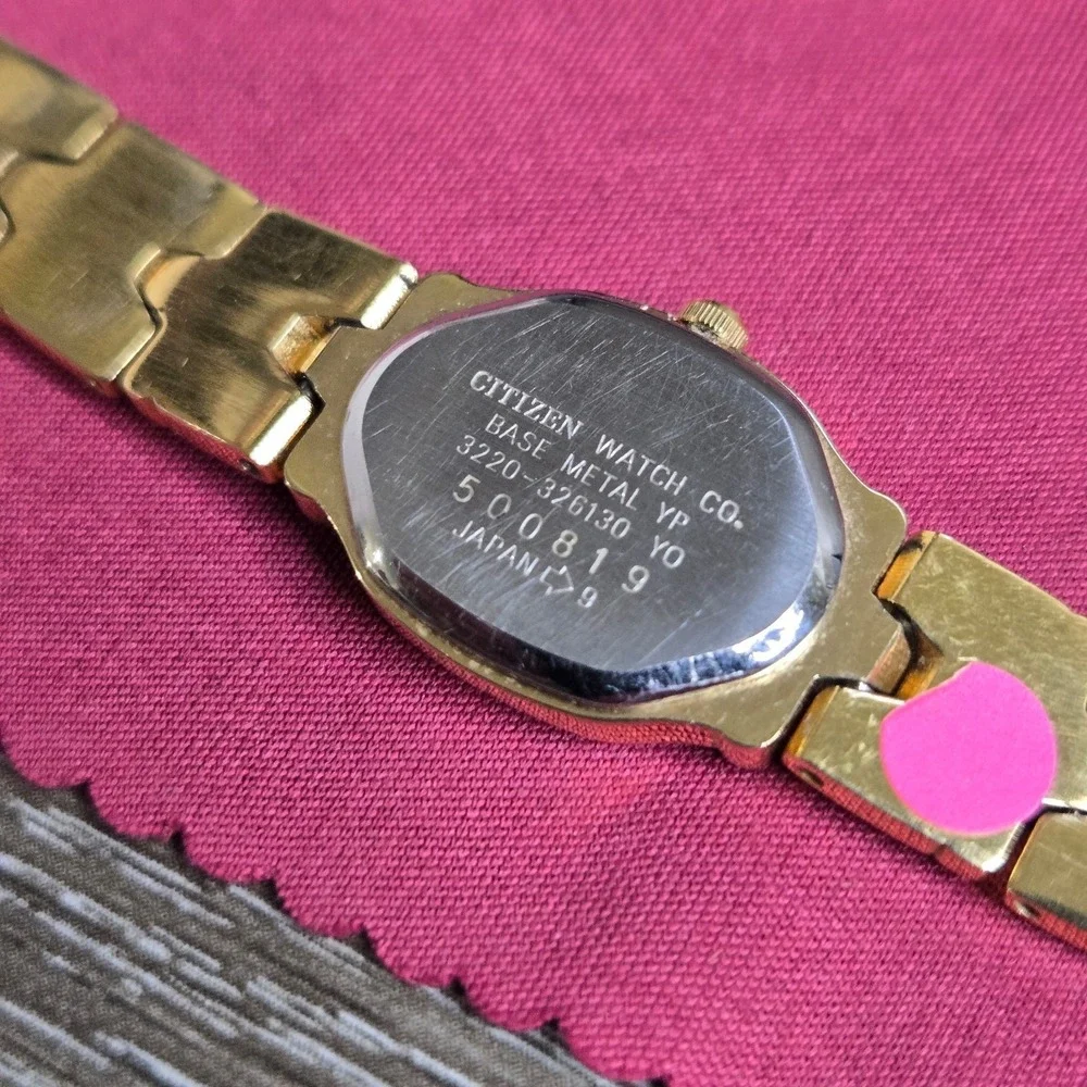 Citizen Women's Quartz Watch Gold Tone Bracelet MOP Dial 3220-326130 Parts